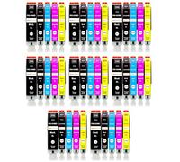 Amaprint 40 XL Cartuchos Compatible con Canon PGI 550 CLI 551 para Pixma IP7200 IP7250 IX6800 IX6850 MG5400 MG5450 MG5500 MG5550 MG5600 MG5650 MG5655 MG6400 MG6450 MG6600 MG6650 MX725 MX920 MX925