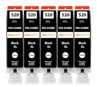 Amaprint 5 XL Cartuchos Compatible con Canon PGI 520 Negro para Pixma IP3600 IP4600 IP4700 MP540 MP550 MP560 MP620 MP630 MP640 MP980 MP990 MX860 MX870