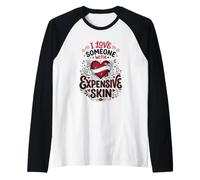 Amar a Alguien Caro Tatuaje De Piel Entintado Novio Camiseta Manga Raglan