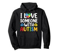 Amar a alguien Niños autistas Concientización sobre el autismo Hermanos Hermanas Sudadera con Capucha