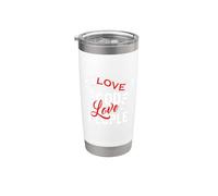 Amar a Dios Amar a las Personas - Dios Cristiano Fe Esperanza - Vaso térmico de acero inoxidable de doble pared