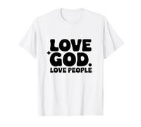 Amar a Dios Amar a Las Personas Fe Cristiana Camiseta