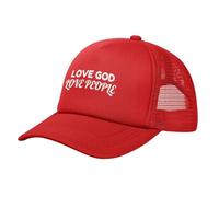 Amar A Dios, Amar Al Prójimo - Cristianismo Unisex Gorras Hip Hop Cómoda Gorra Trucker Ajustable Gorra De Béisbol para Running Golf Verano