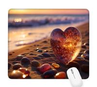 Amar Alfombrilla de Ratón Pequeña para Juegos de Velocidad,Mouse Pad Piedra 420x350x3mm Alfombrillas Ratón Tamaño Pequeña Bordes Cosidos,Impermeable,Antideslizante Alfombrilla Escritorio Mujer D-585