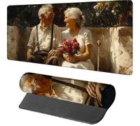 Amar Alfombrilla Ratón Gaming 1200x600x3mm, Alfombrilla Escritorio XXL Rosa, Mouse Pad con Base de Goma, Protector Escritorio con Bordes Cosidos, Desk Mat para Gamer, Oficina, Gaming, Oficina, 7-8215