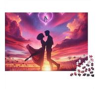 Amar Atardecer Rompecabezas 1000 Piezas Cartón Grueso para Adultos Regalo Navidad para Entretenimiento Mejor Regalo Oferta 52x38cm/1000pcs