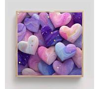 Amar Diamond Painting Adultos, Amar Cuadros de Diamantes, 5D Puzzle Diamantes Cuadros en Punto de Cruz Diamond Art Painting Kit, Hobby Ccreativi Adulti, Decoración Pared Hogar Regalo 100x100cm ou2-i34