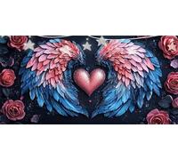 Amar Diamond Painting Ala Pintura de Diamante, 5D Diamond Art Kits, Cristal de Estrás Pintura por Números, Cuadros Diamantes para Adultos, Dibujos con Diamantes para Decoración Pared 70x140cm G6-460