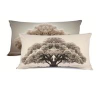Amar Funda Almohada Blanco Fundas Almohadas Pack 2 Protector Almohadas Cierre con Cremallera Funda Cojin Pack 2 Almohada Cervicales y Cuello, per Decoracion Aire Libre Primavera bz-812