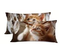 Amar Funda Almohada Blanco Fundas Almohadas Pack 2 Protector Almohadas Cierre con Cremallera Funda Cojin Pack 2 Almohada Cervicales y Cuello, per Decoracion Aire Libre Primavera bz-929