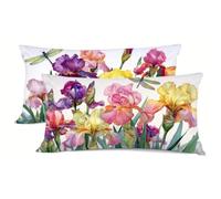 Amar Funda Almohada Blanco Fundas Almohadas Pack 2 Protector Almohadas Cierre con Cremallera Funda Cojin Pack 2 Almohada Cervicales y Cuello, per Decoracion Aire Libre Primavera bz-783