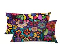 Amar Funda Almohada Blanco Fundas Almohadas Pack 2 Protector Almohadas Cierre con Cremallera Funda Cojin Pack 2 Almohada Cervicales y Cuello, per Decoracion Aire Libre Primavera bz-880