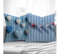 Amar Fundas de Cojines 40x80cm, Raya Fundas para Sofa xxl Juego de 2 Otoño Ultrasuave y Cómodo Cuadrado Cojines Exterior con Cremallera Invisible para Silla Dormitorio halloween Decorar Regalos R1-934