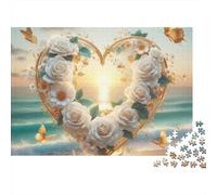 Amar la Playa del Atardecer Rompecabezas 1000 Piezas Cartón Grueso para Parejas Noche Familiar para Decorar Mejor Regalo Oferta 70x50cm/1000pcs