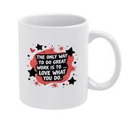 Amar Lo Que Haces Taza Cerámica Taza De Café Con Asa Tazas 330Ml Para Cacao Café Oficina