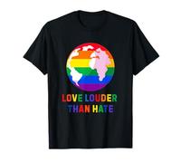 Amar más Fuerte Que Odio Arco Iris Tierra Igualdad Camiseta