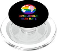 Amar más Fuerte Que Odio Arco Iris Tierra Igualdad PopSockets PopGrip para MagSafe