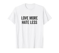Amar más Odio Menos Cita Motivacional Camiseta