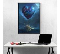 Amar Pintura de Diamante Flor Diamond Painting Adultos Pintura Diamante Bordado de Punto de Cruz Kits, Kit de Diamond Painting DIY 5d für Home Wand Decor, Büro, Regalos para Mujeres 40x50CM PJY9 6-6