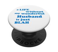 Amar Vida sin mi Maravilloso Marido es Simplemente aburrida PopSockets PopGrip Adhesivo