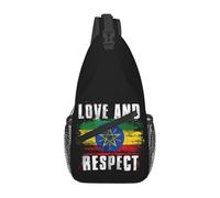 Amar Y Respetar La Bandera De Etiopía Orgullo Etíope Bolsa Cruzada Antirrobo Mochila Cruzada Portátil Bolso Cruzado Para Desplazamientos Senderismo Mujeres