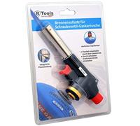 amara-global Soplete de gas, quemador Bunsen, accesorio para cartuchos de gas de válvula de rosca, color rojo