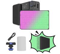 Amaran Ace 25c Pocket RGBWW Luz de Video LED (con Cuadricula de Control), Modo Boost 25W/32W, Color Completo CCT 2300-10000K, 1500 Lux@1m 5600K, Batería de 4500mAh con Carga Rápida PD(Carbón)