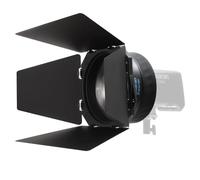 Amaran Fresnel Bowens Montura para Luz COB Ray 360c/660c: 24,5 cm (9,6 Pulgadas), Haz Ajustable de 15 a 45°, 18 110 Lux, con Viseras de Granero de 4 Hojas para Retratos, Vídeos y Películas.