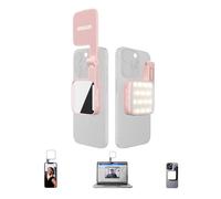 Amaran Go - Luz magnética para teléfono selfie, fuente de luz LED dual con luz de espejo ajustable CCT 2700K-6500K (rosa)