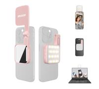 amaran Go Mini Luz para Teléfonos, LED Magnético Luz de Espejo, CCT Ajustable 2700K a 6500K, 10 Efectos de Iluminación, Carga Rápida USB-C, Luz Suave y Precisa para Creadores Móviles-Rosa