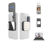 amaran Go Mini Luz para Teléfonos, LED Magnético Luz de Espejo, CCT Ajustable 2700K a 6500K, 10 Efectos de Iluminación, Carga Rápida USB-C, Luz Suave y Precisa para Creadores Móviles-Carbón