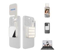 Amaran Go Mini para Teléfonos, LED Magnético de Espejo, CCT Ajustable 2700K a 6500K, 10 Efectos de Iluminación, Carga Rápida USB-C, Luz Suave y Precisa para Creadores Móviles - Blanco