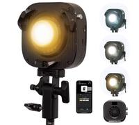 Amaran Halo 100x COB LED Video Light 100W Bi-Color 2700k-6500k, 4,890 lux @ 1m (desnuda) Ultra Compact Travel Light, USB-C PD, control App/NFC, montaje Bowens para YouTube TikTok Studio
