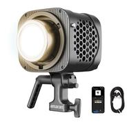 amaran Halo 200x 200W Luz LED COB Bi-Color, 10.530 Lux a 1m, Diseño Monolight con alimentación AC integrada, Montura Bowens Metal, CRI 96+, TLCI 97+, Control DMX y App
