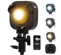 Amaran Halo 60 x COB LED Video Light 60W Bi-Color 2700k-6500k, 3.270 Lux@ 1m (Nude),Ultra Compact Travel Light,USB-C PD Fuente de alimentación, App/NFC, montaje Bowens para YouTube TikTok Studio