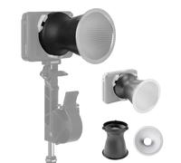 amaran Mini Reflector para Ray 60c/120c y Halo 60x/100x, Reflector Parabólico Compacto con Montura Bowens de 14.5 cm, Ángulo de Haz de 25°, Aumento de Salida de 5X, Montaje sin Herramientas