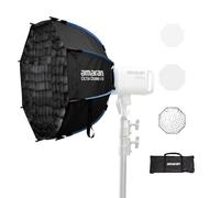 Amaran Octa Dome 60 Softbox Octagonal con Montura Bowens, Modificador de Luz Rápido con Difusión & Rejilla para Retratos & Entrevistas, Portátil con Bolsa de Transporte