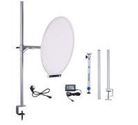 Amaran Verge MAX Kit Luz de Teclado de 22" con Soporte/Brazo Ajustable para Streaming 60W Bicolor 2700-6500 K Compatible con 7 Efectos de Iluminación Panel de luz Tipo Anillo de Escritorio para Video