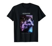 Amaranthe Camiseta Hombre y Mujer Unisex-Adultos Jóvenes Adultos Manga Corta T-Shirt Negro Talla Pequeña EU 16/33 Inches V-Neck Sólido Ligero Primavera Verano