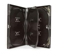 Amaray 1 Funda para Discos DVD Dragon Trading de 6 Discos Negros con Lomo de 14 mm y Funda Exterior para Contener 6 Discos de Cualquier Formato.