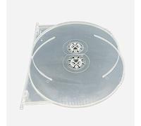 Amaray - Bandeja transparente de 2 discos (5 unidades, para adaptarse a una funda estándar de 14 mm, con soportes para permitir que la funda pueda contener 3 discos)