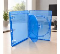 Amaray Blu-Ray- und DVD-Hülle (für 3 Discs) Blau, 1 Stück