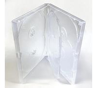 Amaray Caja de DVD - Multibox de 6 vías (2 Piezas) en Transparente para sostener 6 Discos