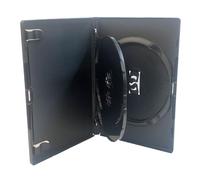 Amaray - Caja para DVD (3 vías, 10 unidades, lomo de 14 mm), color negro Vision Media®