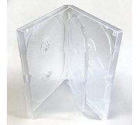 Amaray Caja para DVD - Multibox de 6 vías (10 piezas) en transparente para contener 6 discos