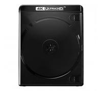 Amaray Cajas para 2 4K BLU-Ray's, 15 mm, Machine-Pack-Quality, Negro, 25 Unidades