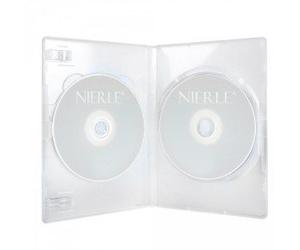 Amaray Cajas para 2 DVD's Slim, 7 mm, Transparente, 50 Unidades