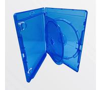 Amaray - Juego de 5 Fundas Dobles para Discos BLU Ray, con una Bandeja Interior, Lomo de 14 mm y Funda Exterior para sostener Incrustaciones de Obras de Arte. Sujeta Dos Discos de Cualquier Formato
