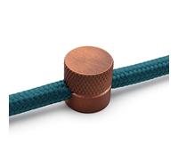 AMARCORDS - 10 Descentralizadores gancho de aluminio con ajuste de cable visible. Para lámparas y suspensiones. Color BRONCE