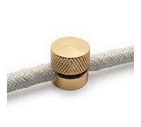 Amarcords - 3 Descentralizadores gancho de aluminio con ajuste de cable visible. Para lámparas y suspensiones. Color ORO